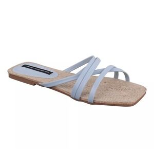 French Connection Women's North West Rope Sandals Light Blue Size 8 New in Box